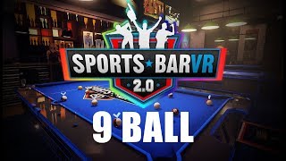 Almost Perfect rack of 9 Ball  Sports Bar VR [upl. by Ovida]