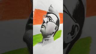 Subhash Chandra Bose Drawing 🇮🇳 drawing shorts art [upl. by Anircam815]