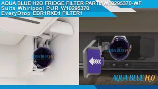 Replacement for Whrilpool W10295370A  EVERYDROP EDR1RXD1 Fridge Filters  Installation Instructions [upl. by Ahtebbat]