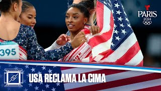 Simone Biles y USA en la cima de la gimnasia  Juegos Olímpicos París 2024  Telemundo Deportes [upl. by Georgi296]