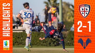 UN ALTRO GOL IN ROVESCIATA 🤤 CAGLIARIHELLAS VERONA PRIMAVERA 21  HIGHLIGHTS [upl. by Aylat]