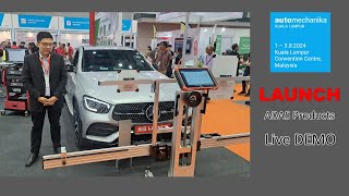 LAUNCH ADAS product live demo in AMKLAutomechanika KL 2024 exhibition [upl. by Allez]