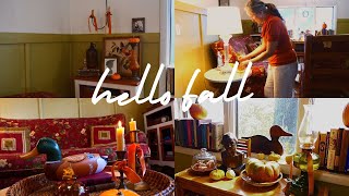 FALL Home decorating  Cozy Cottage homemaking cooking [upl. by Nilsoj]