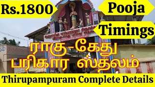 Thirupampuram Raghu Kethu Temple Timings in Tamil  திருப்பாம்புரம் Pooja Procedure amp Contact number [upl. by Diandre790]