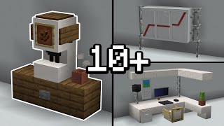 10 OFFICE Build Hacks in Minecraft [upl. by Yeldarb]