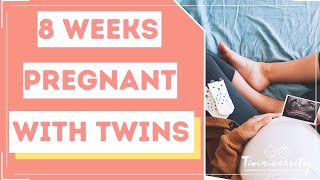 8 weeks pregnant with twins signs and symptoms [upl. by Petronilla]