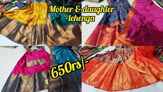 chickpet wholesale lehenga mother amp daughter collectionstarting 650rssingle piece courier availab [upl. by Kean435]