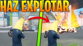 HAZ EXPLOTAR UN SURTIDOR DE GASOLINA EN FORTNITE [upl. by Nosnej]