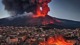 Italy under ash Etnas ongoing eruption obscured the sun and sky over Sicily [upl. by Mcnalley]