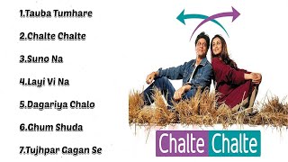 Chalte Chalte  Jukebox Audio Album 01  SRK Rani  Abhijeet Alka Shukhwinder Udith [upl. by Oakie68]