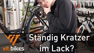 Ständig Kratzer im Lack  Überblick Fahrradständer  vitbikesTV [upl. by Atiran176]