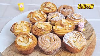 Stunning Cruffin Best Recipe Subtitles HNC Kitchen [upl. by Anaitsirhc292]