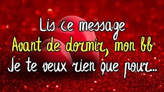 Je ne vis que pour toi🌹 écoute ce message damour mon cœur❤️ Mon Message damour [upl. by Audrey]