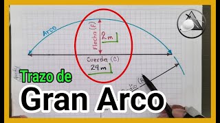 Trazo de Arco de gran Radio [upl. by Shenan]