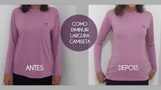 COMO DIMINUIR LARGURA DE CAMISETA  Roupas Feitas por Mim [upl. by Janicki560]