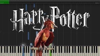 Fawkes The Phoenix  Harry Potter Piano Tutorial [upl. by Aitnuahs]