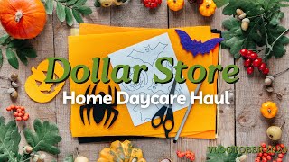 Affordable Dollar Store Haul for Fall Crafts 🍂  Home Daycare Activity Ideas [upl. by Erlandson]