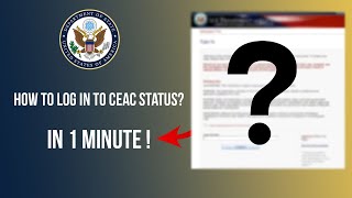 Ceac State Login  ceacstategov loginiv  in 1 minute 2024 [upl. by Xilef]