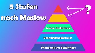 Bedürfnispyramide nach Maslow  5 Stufen einfach erklärt [upl. by Sirac652]