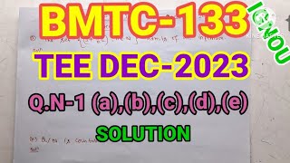 BMTC133TEE DEC2023REAL ANALYSIS SOLUTIONQN1abcde MATH SOLUTIONS for all [upl. by Lauralee]