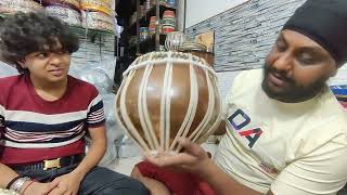 Professional Quality Tabla Pair Copper handmade amp Red Shisham tabla 575 C shipping to Australia [upl. by Inanak465]