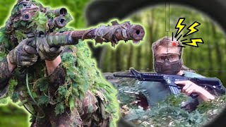 Causing Total Confusion In A Ghillie Suit  Airsoft Sniper [upl. by Nahtahoj564]