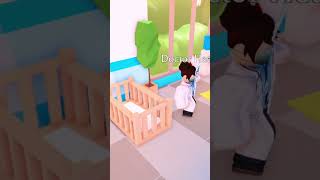 How BABIES meet each other…🤣🤣 adoptme roblox robloxshorts [upl. by Sikko]