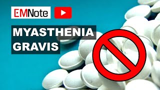 Drugs to Avoid in Myasthenia Gravis MG [upl. by Fonsie]