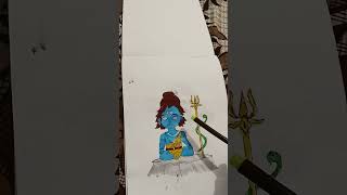 Shiv ji drawing [upl. by Bazil]