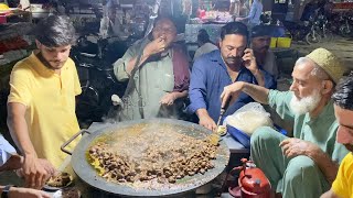 70Years old Man Selling Mutton Masala Kaleji in Karachi  Kaleji Fry Making  Pakistani Street Food [upl. by Eralcyram]