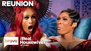 SNEAK PEEK Your First Look at The Real Housewives of Dubai Season 2 Reunion  RHODubai  Bravo [upl. by Aitsirt]