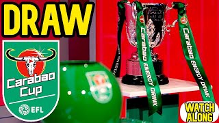 CARABAO CUP 2ND ROUND DRAW WATCH ALONG [upl. by Neuberger]