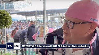 MOTOR TV22 Interview mit BWT CEO Andreas Weißenbacher bei der DTM am Red Bull Ring [upl. by Killen274]