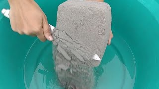 ASMR🎉Sand Cement slabs Shave Carving amp Crumble in lots of water with creamy paste play🤤 [upl. by Par]