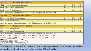 Understanding your Transcript [upl. by Yddeg]