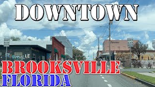 Brooksville  Florida  4K Downtown Drive [upl. by Cirde324]