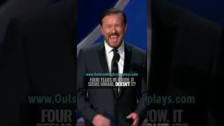 How Ricky Gervais does his Award Speeches [upl. by Ahseya100]