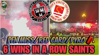 Bohemians 13 St Patricks Athletic  PENALTY MISS RED CARD PYRO 🧨 amp MORE 🇮🇪⚽️ [upl. by Irvin]