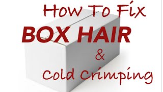 How To FIX BOX HAIR and COLD CRIMPING on WIGS  How To AVOID it  TAZS Wig Tips [upl. by Tallia212]