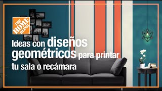 Ideas para pintar tus paredes con diseños geométricos  Pintura  The Home Depot Mx [upl. by Scevor]