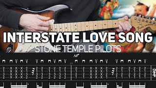 Stone Temple Pilots  Interstate Love Song Guitar lesson with TAB [upl. by Ramej475]