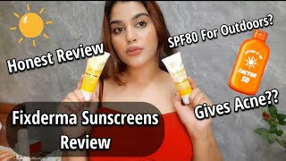 Fixderma shadow Sunscreens Review  My honest Review  Sunscreens for Summers skincare sunscreen [upl. by Faucher]