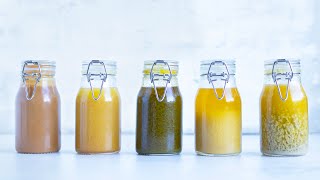 4 HEALTHY Salad Dressings that will SERIOUSLY Flavor your Salads [upl. by China]