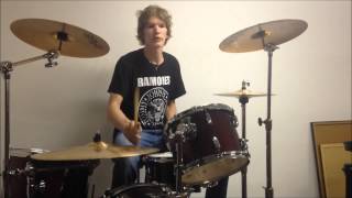 Ramones  I wanna be sedated Drum Cover [upl. by Sonafets]