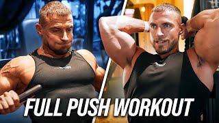 RAW Push Workout  Chest Shoulders amp Triceps [upl. by Chang249]