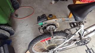 How to make a weedeater bike no welding [upl. by Walkling558]