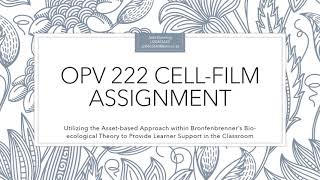 OPV 222 Cell film assignment [upl. by Tehc]