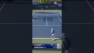 Francisco Comesaña wins an insane point against Humbert 🤯 atptennis tennis comesaña  humbert [upl. by Nikolaus]