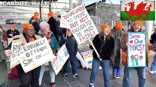 Dance Junior Doctors Pay Demonstration Cardiff Bay Senedd [upl. by Ev]