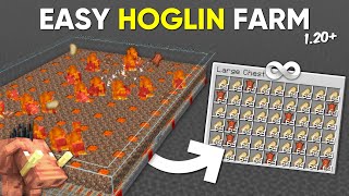 Minecraft Easy Hoglin Farm Tutorial 120  10000 Food Per Hour [upl. by Rosalinde32]